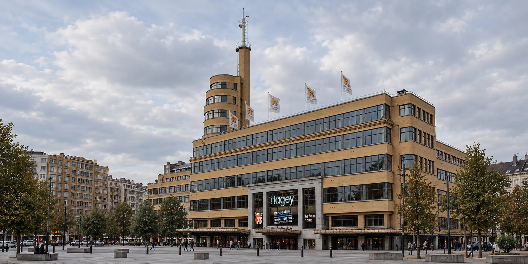 Flagey · tour radio et façade