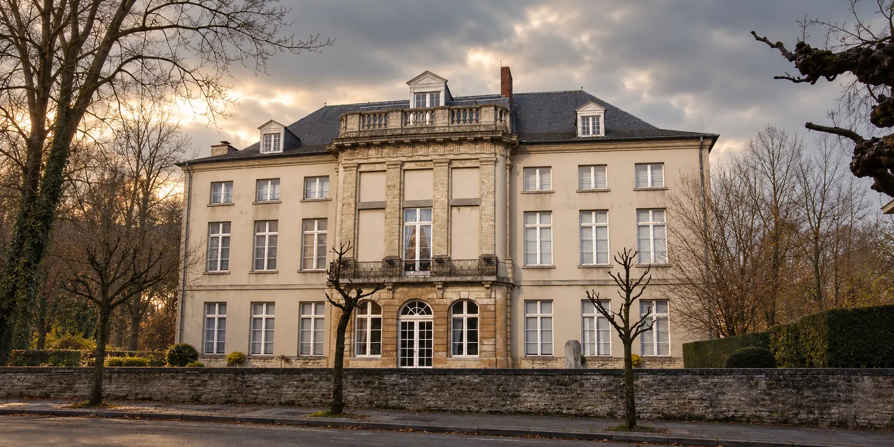 Abbaye de Dieleghem · façade centrale